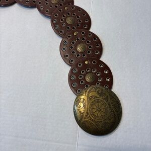 Disc Belt Boho Concho Style Circular 45” Long, Adjustable For Your Waist